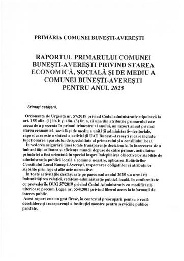 Raport activitate Taragan Vasile anul 2025